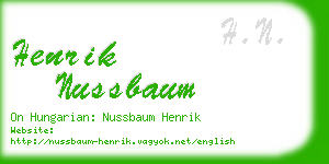 henrik nussbaum business card